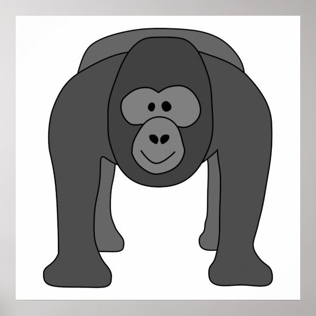 Poster Gorilla Cartoon (Frente)