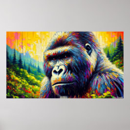 POSTER GORILLA ORIENTAL 10