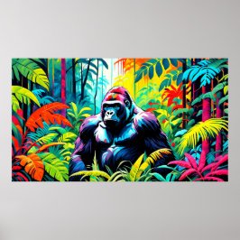 POSTER GORILLA ORIENTAL 2
