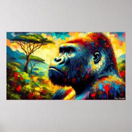 POSTER GORILLA ORIENTAL 7