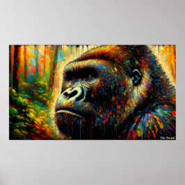 POSTER GORILLA ORIENTAL 8