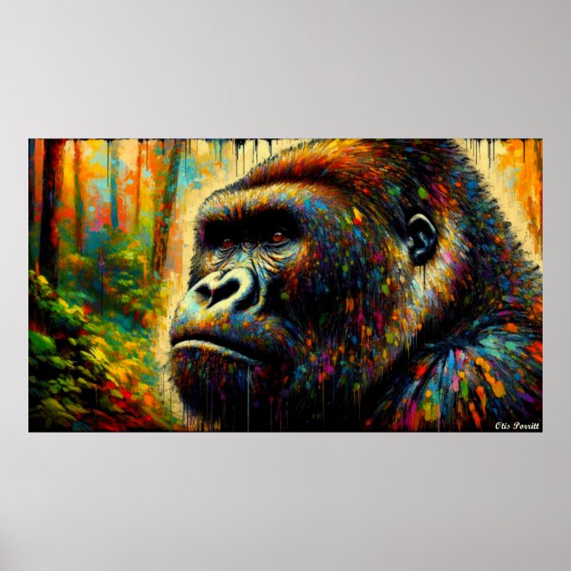 POSTER GORILLA ORIENTAL 8 (Frente)