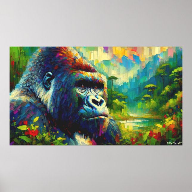 POSTER GORILLA ORIENTAL 9 (Frente)