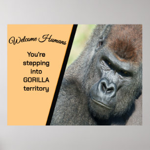 Poster Gorilla Welcome