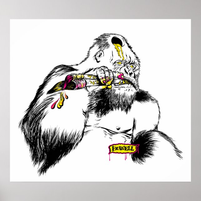 Pôster Gorilla x Artist (Frente)