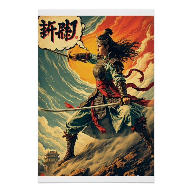 Pôster Goryeo Female Warrior Art - Histórico Coreano (Frente)