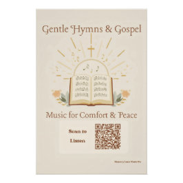 Pôster Gospel Hymns Memory Care Poster Dementia Alzheimer