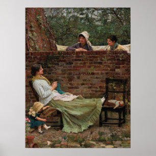 Poster Gossip - John William Waterhouse
