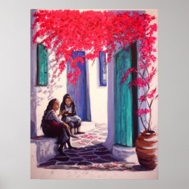 Poster 'Gossips de aldeia grega' (grande)