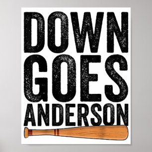 POSTER GOSTA ANDERSON FUNNY PRESENTE BASEBALL ANDERSON