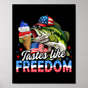 Poster Gosto Como Liberdade B Pesca Patriótica 4º De Jul