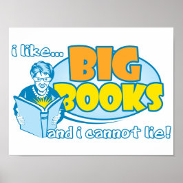 Pôster Gosto De Livros Grandes