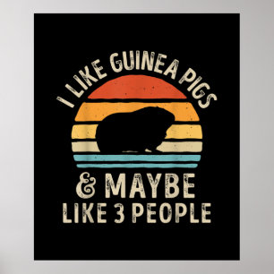 Poster Gosto De Porcos De Guiné E Talvez De Três Pessoa