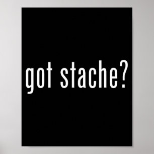 Poster Got Stache_ Respeite O Bigode Amantes Do Bigode Mú