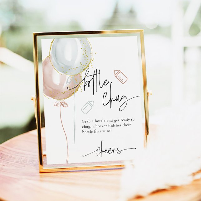 Poster Gota de Chá de fraldas de cerveja Raça Gênero (Criador carregado)