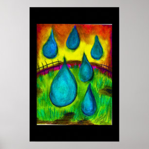 Poster Gotas da chuva