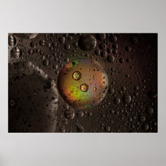 Poster Gotas de água em vidro