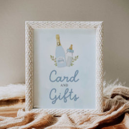 Poster Gotas de frascos de Chá de fraldas e presentes