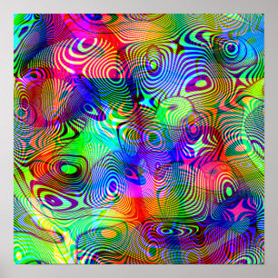 Poster Gotas psicadélicos