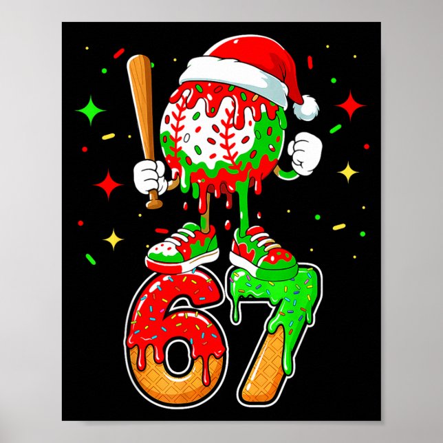Poster Gotejamento de Beisebol Número 67 Meme Sorvete Got (Frente)