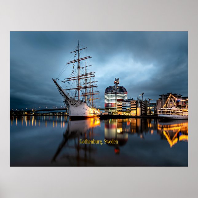 Poster Gotemburgo, Porto de Suecia (Frente)