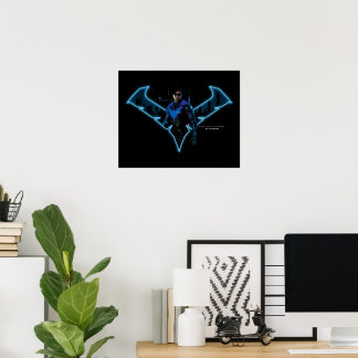 Poster Gotham Knights Nightwing in Logo