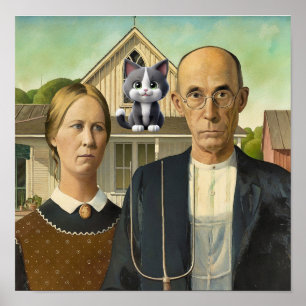 Poster Gothic Americano — arte