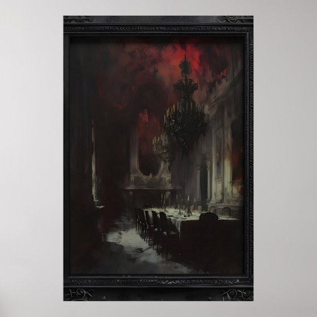 Poster Gothic Horror Art for Dark Souls, Victorian Goth (Frente)