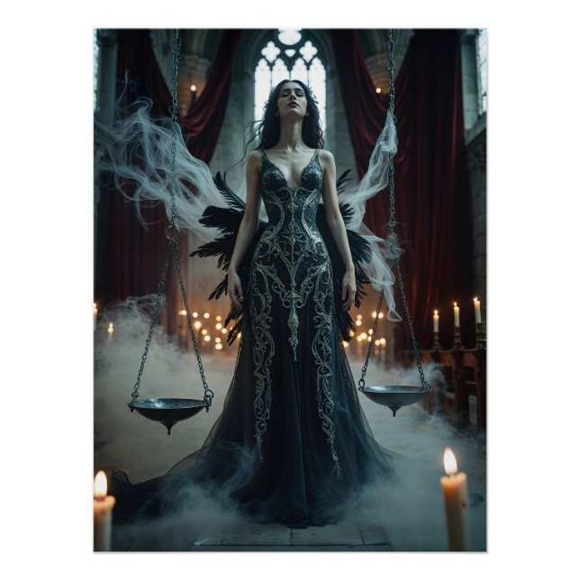Pôster Gothic Libra – Justice in Balance (Frente)