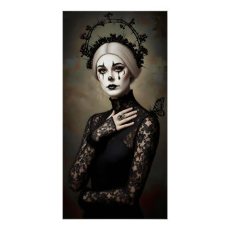Pôster Gothic Rose Queen – Dark Romantic Art