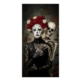Pôster Gothic Rose Queen – Dark Romantic Art