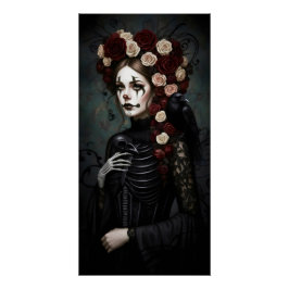 Pôster Gothic Rose Queen – Dark Romantic Art