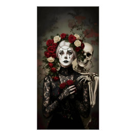 Pôster Gothic Rose Queen – Dark Romantic Art