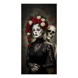 Pôster Gothic Rose Queen – Dark Romantic Art