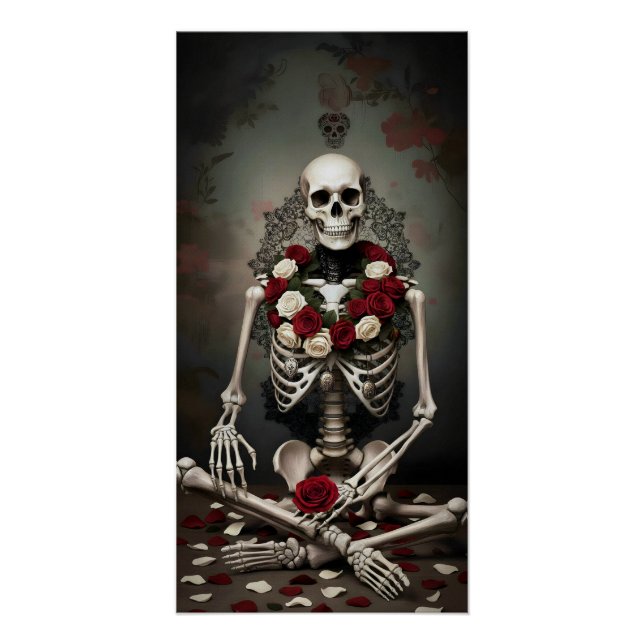 Pôster Gothic Rose Queen – Dark Romantic Art (Frente)