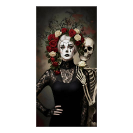 Pôster Gothic Rose Queen – Dark Romantic Art
