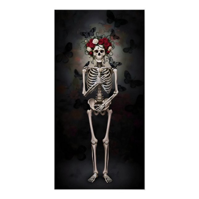 Pôster Gothic Rose Queen – Dark Romantic Art (Frente)