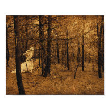 Gothic Vintage Angel Brown Forest Árvores