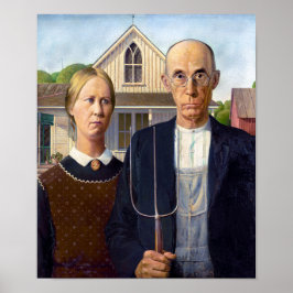 Poster Gótico Americano | Grant Wood |
