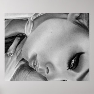 Poster gótico ausente espirituoso da beleza