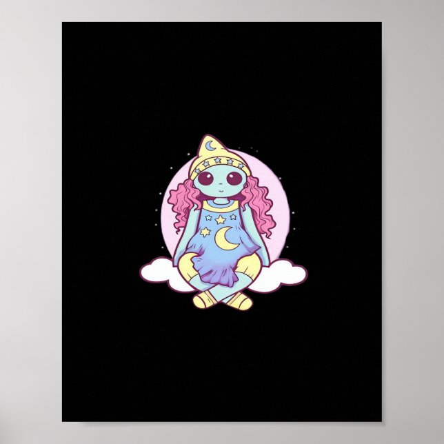 Poster Gótico Pastel Whimsigoth Palhaço Ragdoll (Frente)