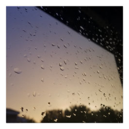 Pôster Gotículas de chuva 