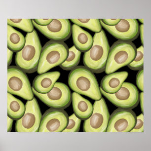 Poster Gourmet Fresco Vegan Avocado Padrão