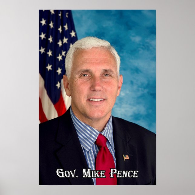 Pôster Governador Mike Pence (Frente)