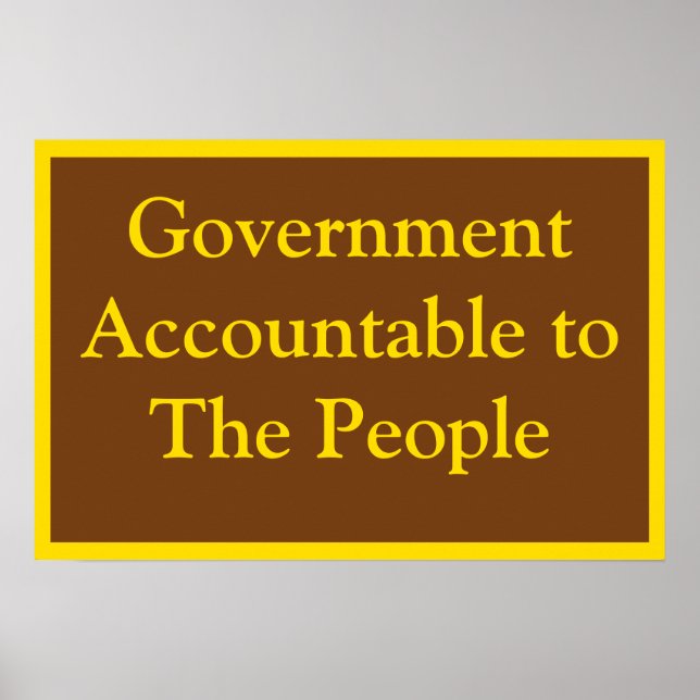Poster Government Accountable (Frente)