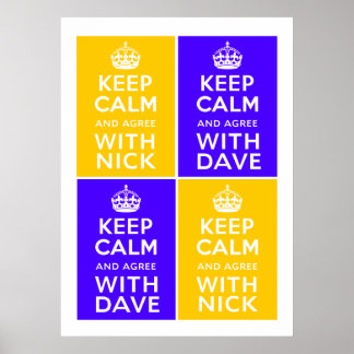 Pôster Governo de coalizão ~ U.K