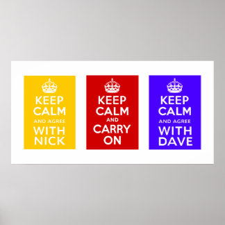 Pôster Governo de coalizão ~ U.K