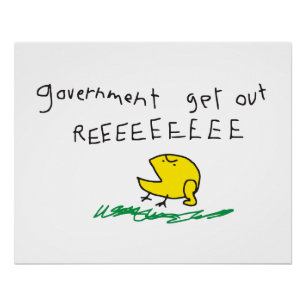 Pôster Governo fora REE SNEKRIGHT Bandeira Gadsden