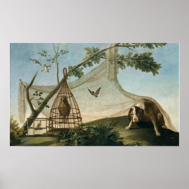Poster Goya - Caça com Isca 1775 (Frente)