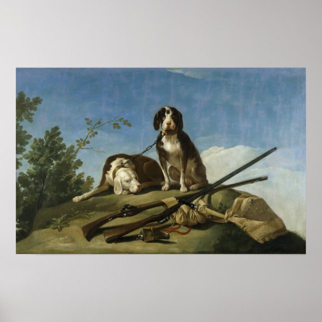 Poster Goya - Cães No Leash 1775 (Frente)